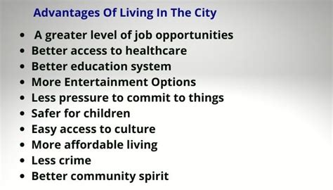 benefits of living in the city|5 Proven Benefits of Living in the City .